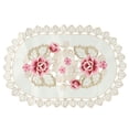 thumbnail image 1 of Dining Table Place Mat Vintage Embroidered Lace Fabric Placemat 30*45cm Floral, 1 of 11