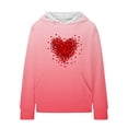 thumbnail image 2 of Piuwrlz Hood Sweatshirts Childrens Girls Boys Long Sleeve Printed Hoodies Round Neck Hoodie Watermelon Red Size 10 Years, 2 of 5