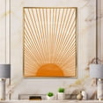thumbnail image 3 of Designart Imprimé soleil orange III ART MURAL À CADRE FLOTTÉ, 3 of 4