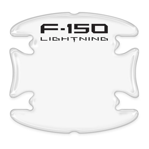 iPick Image for Ford F-150 Lightning Universal Car Door Handle Cup Protector Clear Decal Stickers, Pair, Official Licensed