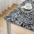 thumbnail image 4 of HAOXIT Animal Print Tablecloth, Style Characteristic Tiger Skin Pattern Animal , Rectangular Table Cover for Dining Room Kitchen Decor White, 4 of 7