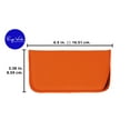thumbnail image 4 of 3 Pack Faux Leather Soft Slip In Eyeglass Case For Women & Men, Blue/Green/Orange, 4 of 6