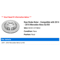 thumbnail image 2 of Rear Brake Rotor - Compatible with 2014 - 2016 Mercedes-Benz GL450 2015, 2 of 2