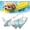 Blue, variant on Dog Life Jacket with Head Support, Bee Dog Life Jacket, High Buoyancy Dogs Swimming Vest with Rescue Handle, Adjustable, for Small Large Dogs