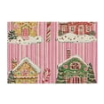 thumbnail image 7 of Yayeee Bath Rug for Bathroom Floor Non Slip Rectangle Fluffy Soft Absorbent Mat, 16"x24", Pink Christmas House, 7 of 7