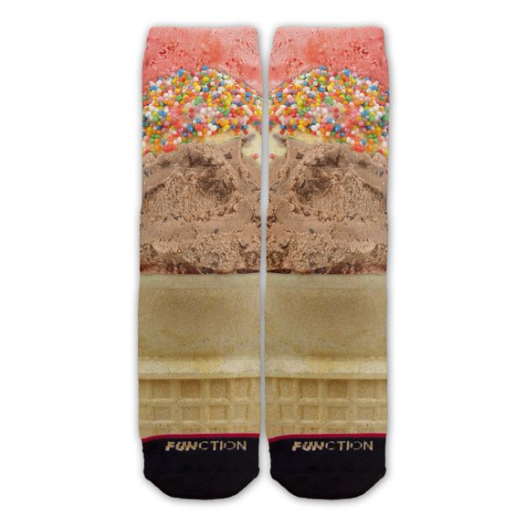 Function - Realistic Ice Cream Cone Fashion Sock