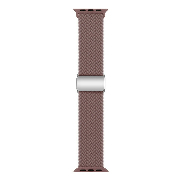 Correa de hebilla magnética trenzada para reloj Apple de 789ª generación, pulsera ajustable para Apple Watch