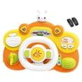 thumbnail image 3 of DOLITY Electric Steering Wheel Toy Simulation Multifunctional Turn and Learn Driver for orange base, 3 of 8