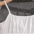 thumbnail image 4 of EGNMCR Robe d'Été pour Enfants Couleur Unie Col Rond Fines Bretelles Haut pour Enfants polyester Haut, 4 of 8