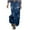 Blue, variant on Mrat Ladies'S Skirts Fashion Women's Cowboy Comfortable Irregular Splicing Stretch Skirt with Buttons Wrap Skirts S-94 Blue S