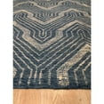 thumbnail image 4 of EORC Blue Hand-Tufted Wool Contemporary Spring Rug, 7'6 x 9'6, 4 of 4