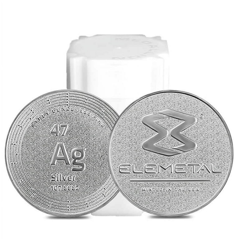 Lot of 5 - 1 oz Elemetal Silver Round .999 Fine - Walmart.com