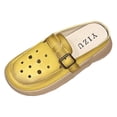 thumbnail image 4 of Sandalias planas con tiras para mujer, zapatillas para piscina y viajes. 37, 4 of 9