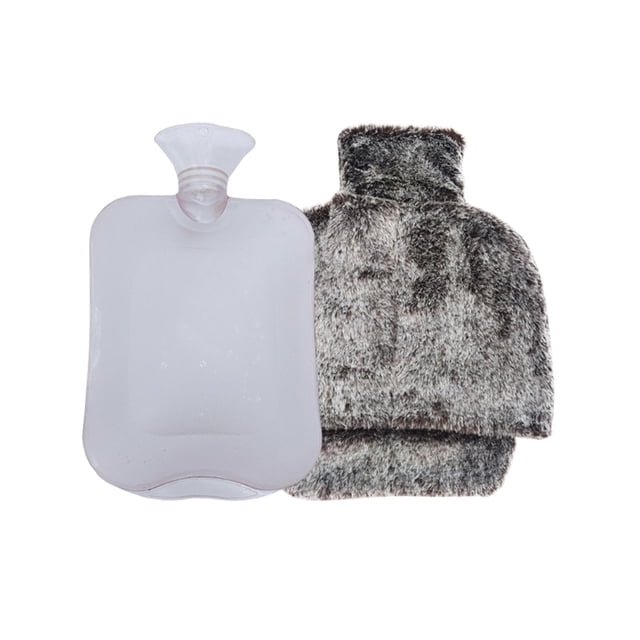 Bolsa de agua caliente de con funda extraíble Compresa fría y caliente cómoda y duradera Negro Jinwen calentador de manos