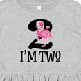 thumbnail image 4 of Inktastic 2nd Birthday Party Girls Flamingo Girls Toddler Dress, 4 of 5