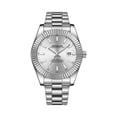 thumbnail image 2 of Resicozy Watch for Men Stainless Steel Business Dress Wrist Watch with Date Hands Waterproof Classic Casual Wristwatch E One Size, 2 of 4