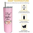 thumbnail image 5 of Sister Tumbler with Lid and Straw Best Sister Ever Cup Insulated Stainless Steel Mug for Big Sister/ Little Sister Birthday Sister Gifts from Sister Friendship Gifts for Women, 5 of 5