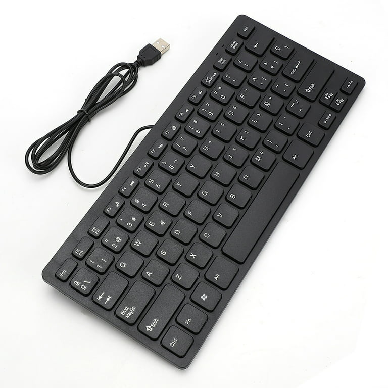 Toma Spanish Keyboard Wired 78-keys Keyboard Silent Ultra-thin