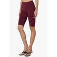 thumbnail image 4 of Women's Basic Stretch Cotton Span High Waist Above Knee Bermuda Short Leggings, 4 of 7