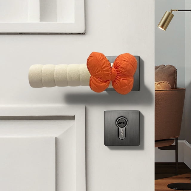 Decoración del hogar, cubierta protectora para manija de puerta antichoque y antiestática, cubierta protectora para manija de puerta con hélices, cubierta de esponja para manija de puerta con orugas,