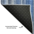 thumbnail image 3 of Addison Rugs Mayfield Washable Transitional Stripes Blue Rectangle Rug, 10' x 14', 3 of 6