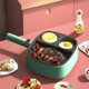 thumbnail image 5 of Sartén antiadherente 3 en 1 para tortillas de 110 V, olla multifuncional con rejilla para cocinar al vapor | Olla de metal para desayunos, hamburguesas, filetes, sopas y gachas | Electrodoméstico, 5 of 5