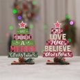 thumbnail image 3 of 2 uds árboles de Navidad de madera decoración de mesa Mini árbol de Navidad letreros de bloques de madera decoración de mesa, 3 of 5