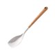 thumbnail image 2 of Espátula de silicona antiadherente y cuchara de sopa | Utensilio de cocina con mango de madera extendido, resistente al alto calor, blanco, 13.9in, seguro contra arañazos para utensilios de cocina, 2 of 6