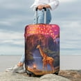 thumbnail image 7 of Fuzoiu Lantern Giraffes Magical Forest Print Suitcase Cover,Washable Luggage Covers for Suitcase,Elastic Luggage Protector Cover,Scratch Resistant Travel Suitcase Covers-X-Large, 7 of 7