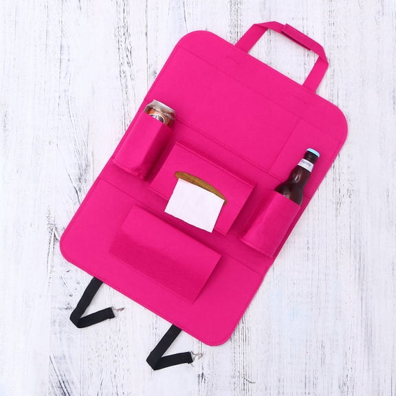 WHAMVOX Kids Car Seat Organizer with Back Storage Pockets - Travel Holder for Toys, Books, and Snacks