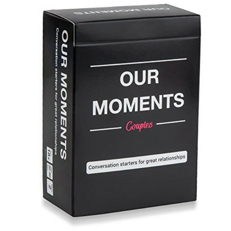OUR MOMENTS Couples: 100 Thought Provoking Conversation Starters for Great Relationships Fun Conversation Cards Game for Couples