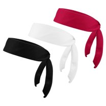 Uxcell Head Ties Headband Ninja Karate Headband Adjustable Sports Tie Back Black, White, Red