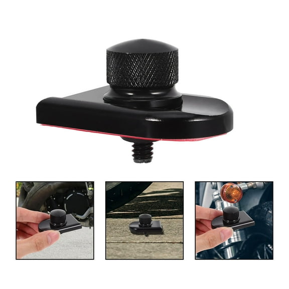 HOMEMAXS Motorcycle Seat Bolt Set in Black for Motorcycle Use Made of Aluminum Alloy 1 Set
