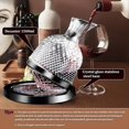 thumbnail image 2 of Decantador de Vino Tinto 50oz/1500ml, Decantador de Jarra de Vino Hecho de Cristal Sin Plomo, Decantadores Giratorios de 360° para Whisky, 2 of 5