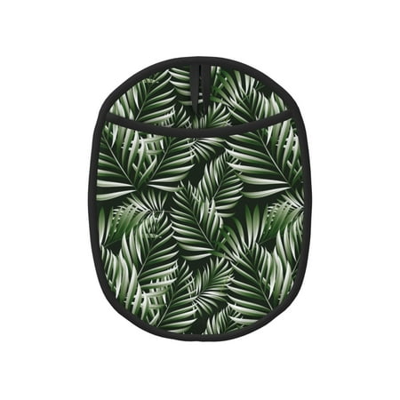 

Lukts Tropical Palm Leaves1 Print Silicone Pot Mat Mitten With Hanging Loop Heat Resistant Oven Mitts Non-Slip Bbq Baking Smoking Potholders