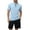Blue, variant on Men's Summer Outdoor Quick Drying Sports T Shirt Men's Standing Collar Half Zip Men's Fitness Clothes Loose Casual Running Training Short Sleeves T-shirts for Men
