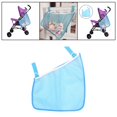 thumbnail image 4 of Colgante de red para cochecito Universal Buggy Net Bag Pram Side Hanging Net Almacenamiento de Pañales de Bolsillo - Azul Azul Fanmusic Colgante de red para cochecito, 4 of 5