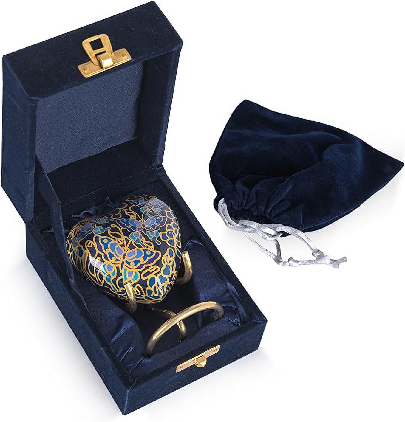 Butterfly Cremation Urn Small Keepsake Heart Urns for Human Ashes with Stand | Mini Small Case for Human Remains Ashes Decorative Urns for Mom, Dad, Men, Infant, Child with Box & Bag from STONLIF