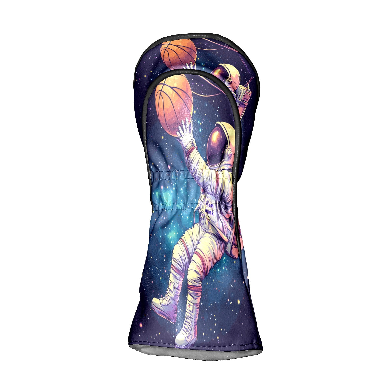 Golf Club Covers PU Leather Waterproof Head Covers for Fairway Woods Hybrids Astronaut Shooting