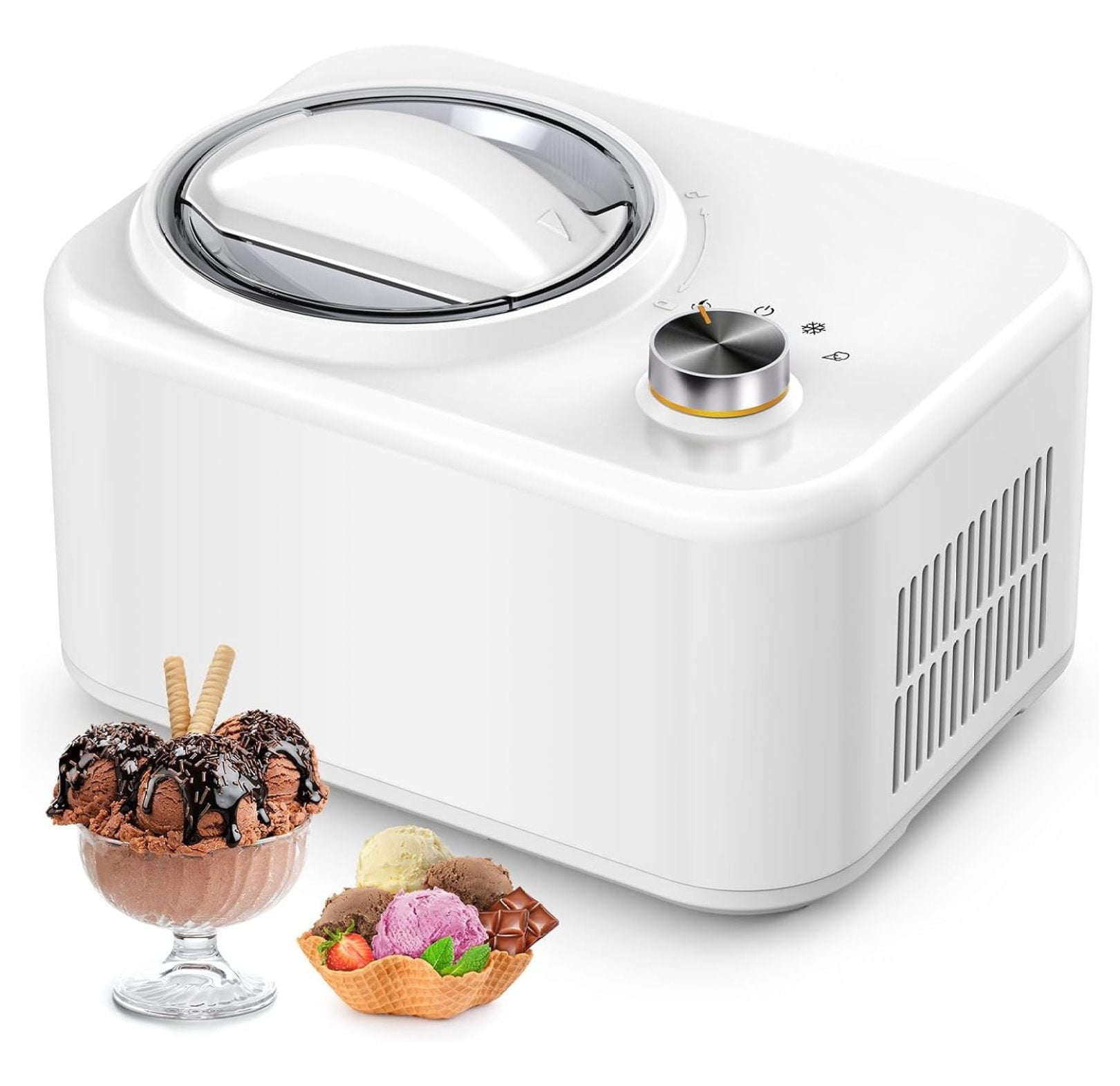 ivation automatic ice cream maker machine