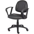 thumbnail image 5 of Chaise de Posture Noire Boss avec Accoudoirs en Boucle, 5 of 5