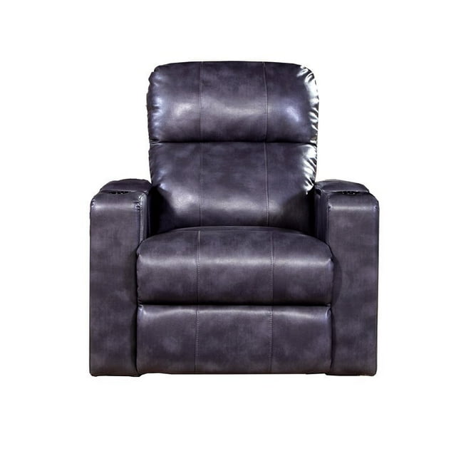 Larson Fauteuil Inclinable Électrique en Gris Magnétique avec USB