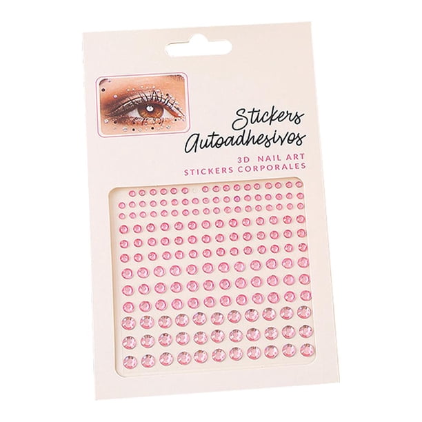 1532Pcs Strass Autocollant, 3mm, 4mm, 5mm Autocollants en Paillettes Strass Autocollant, Acrylique Diamant Décorations, pour le Maquillage du Visage, Cartes de Vœux - orange