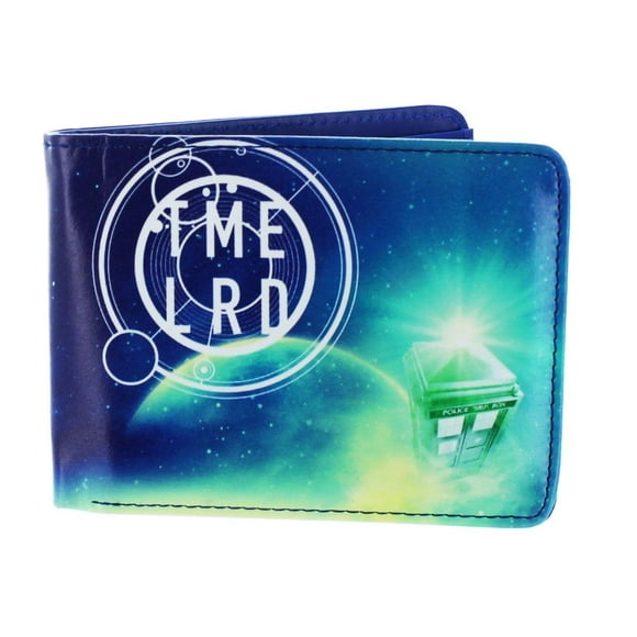 Doctor Who Green Fashion Cosmos Bi-Fold Wallet