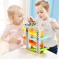 thumbnail image 4 of Toddler Toys TOP BRIGHT de madera para pista de carreras, rampa, rampa, 4 of 7