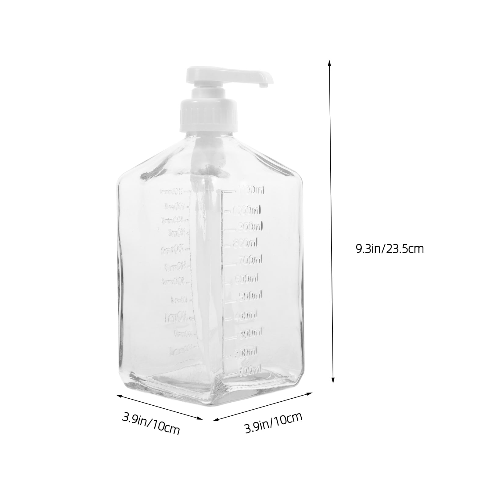 BERTDOMD Multi-use Syrup Dispenser Syrup Storage Bottle Reusable Glass Syrup Container