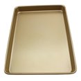 thumbnail image 1 of 12 Inches Carbon Steel Non-stick Barbecue Plate Pizza Tray Baking Tool (Golden), 1 of 7