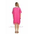 thumbnail image 6 of Beautybatik Fuchsia Boho Stripe Caftan Women Tunic Top Blouse Plus Size 4X, 6 of 6