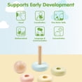 thumbnail image 4 of PlanToys® First Stacking Ring | Montessori Wooden Stacking Toy for Babies & Toddlers | Baby Learning Toy for Fine Motor Skills, Sensory Play & Color Sorting, 4 of 9