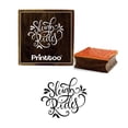 thumbnail image 1 of Printtoo Sleigh Rides Text Design Wooden Rubber Stamp Diary Card Square Block-3 x 3 Inches, 1 of 2
